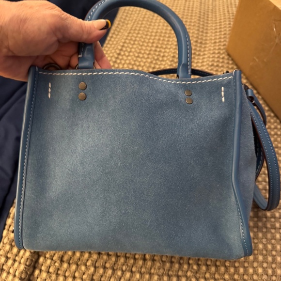 Coach Rogue 25 Blue Suede 10486 - Picture 8 of 16
